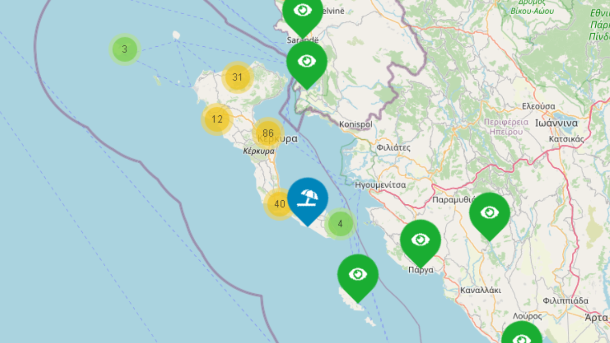 Corfu Map: Accomodation - Excursions - Tips